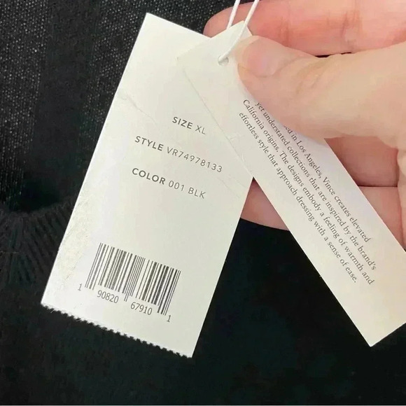 NWT Vince 100% Cashmere Weekend V-Neck Sweater size XL - Picture 4 of 11